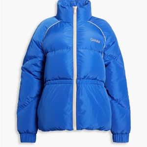 GANNI Quilted shell jacket